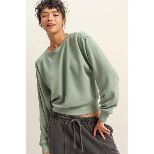 Relaxed Long Sleeve Sweatshirt & Pants Set