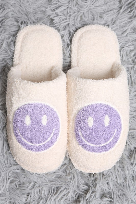 Lavender Smiles House Slippers