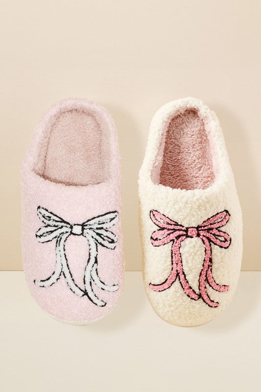 Pretty Bows House Slippers