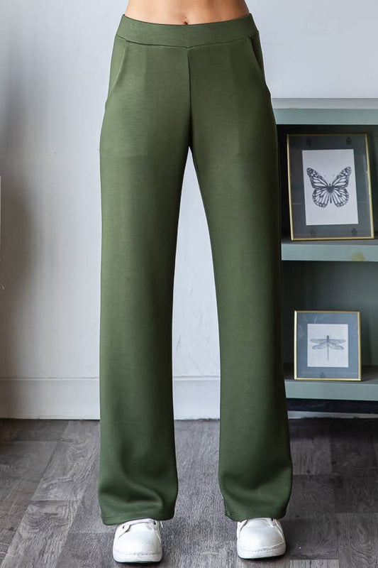 Essentially Soft Modal Flat Front Pants