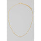 Tear Drop Stud Station Chain Necklace