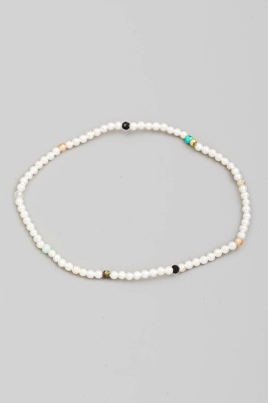 Dainty Ball Beaded Stretch Bracelet