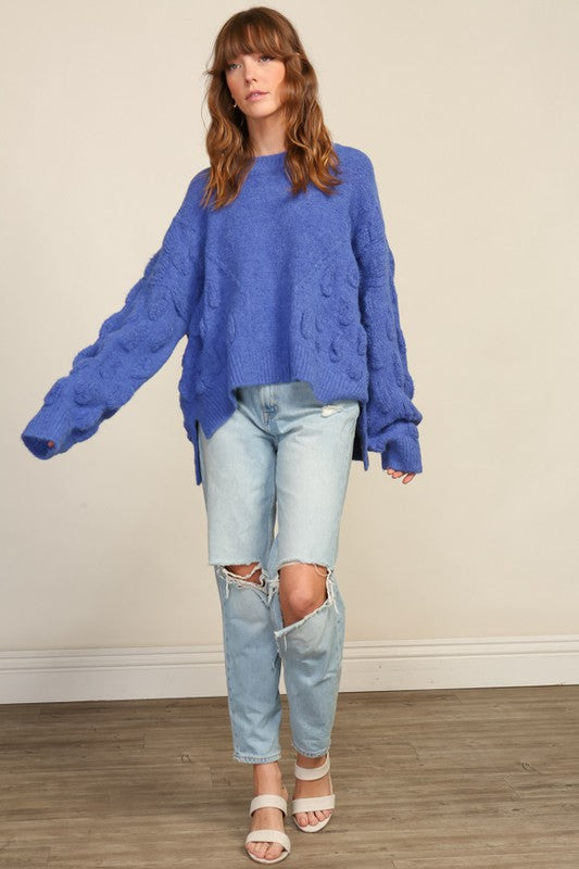 Wild Bluebells Oversized Sweater