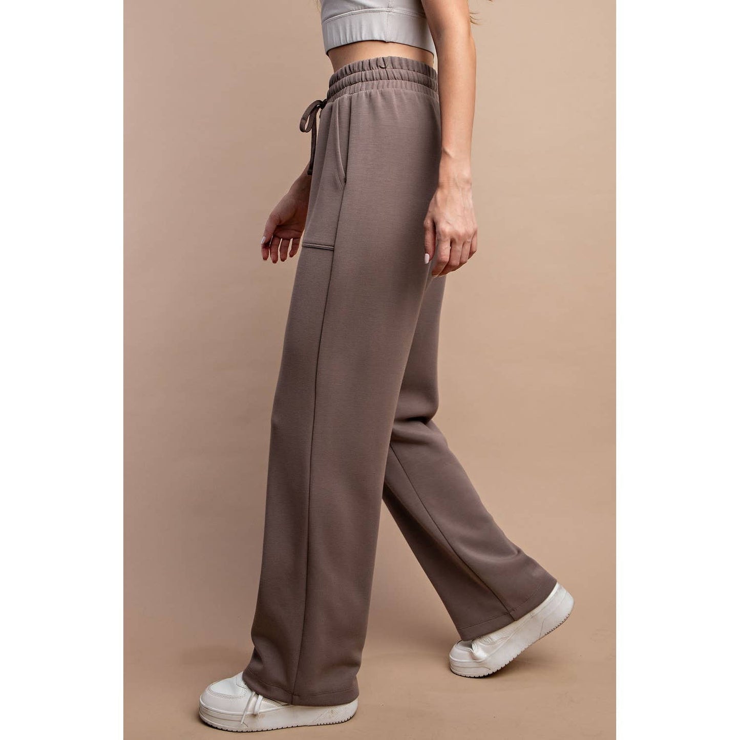 MODAL STRAIGHT LOUNGE PANTS W/ POCKETS Small-3xl