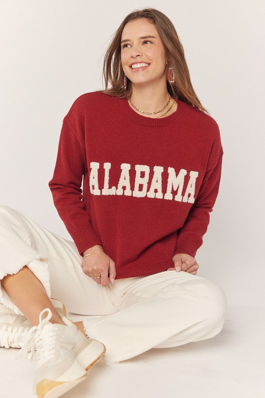 Alabama Crimson Sweater