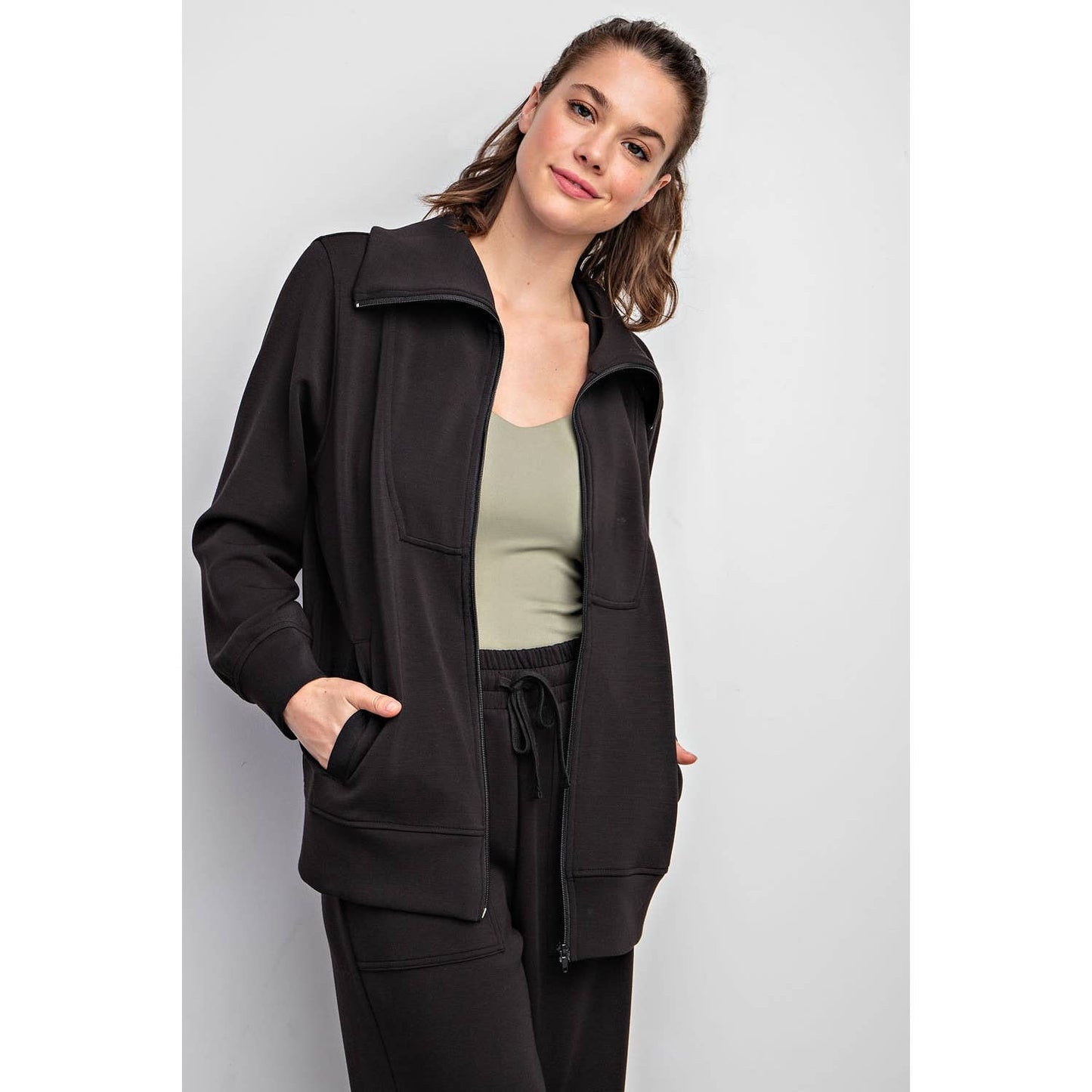 MODAL POLY FULL ZIP JACKET Small-3xl