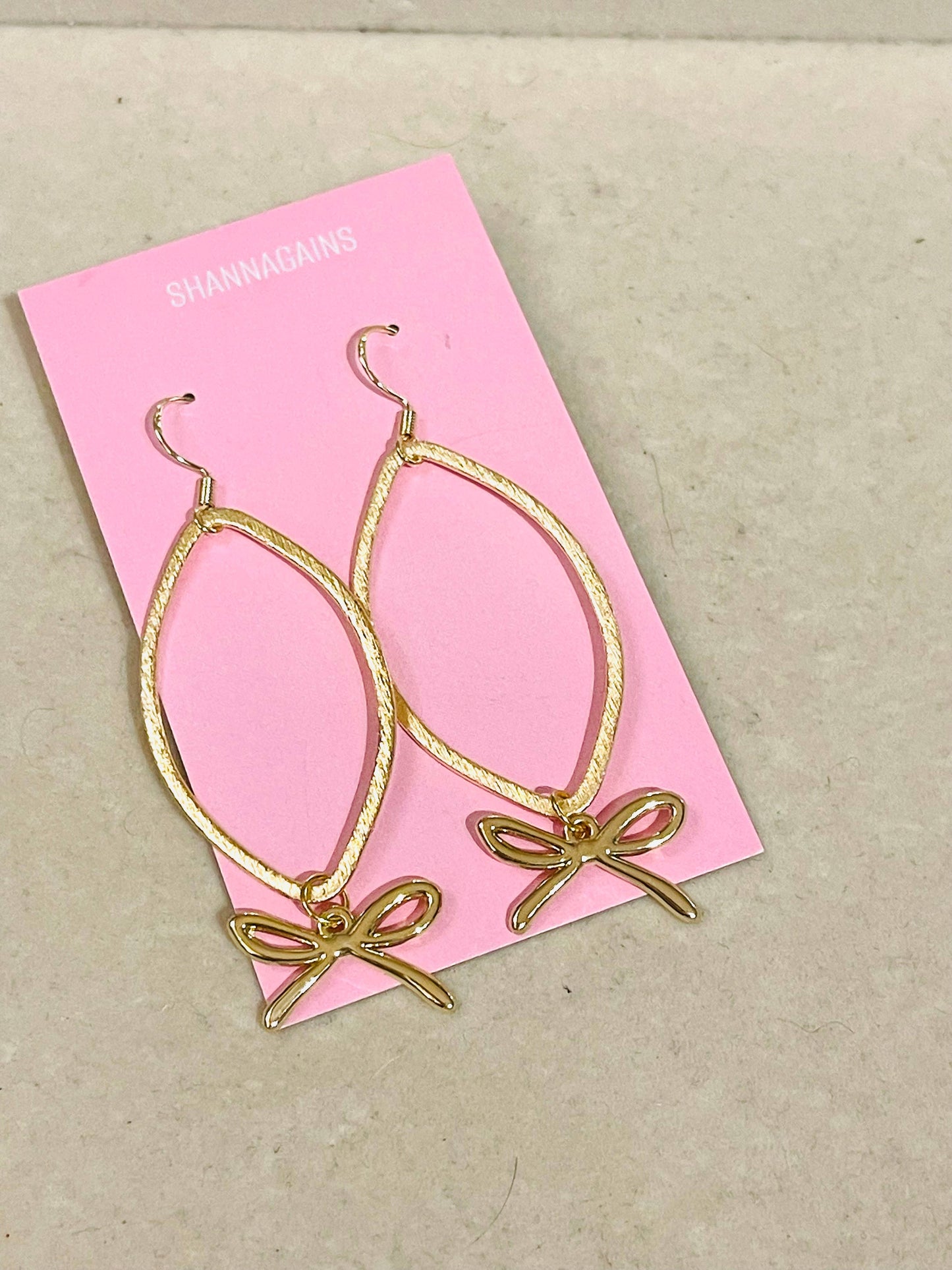 All About The Gold Bow Earrings 