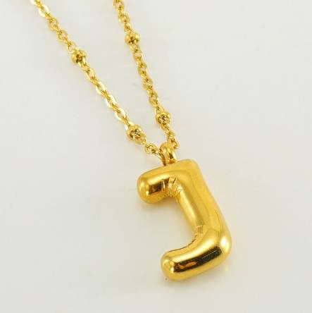 Balloon Alphabet Pendant Necklace