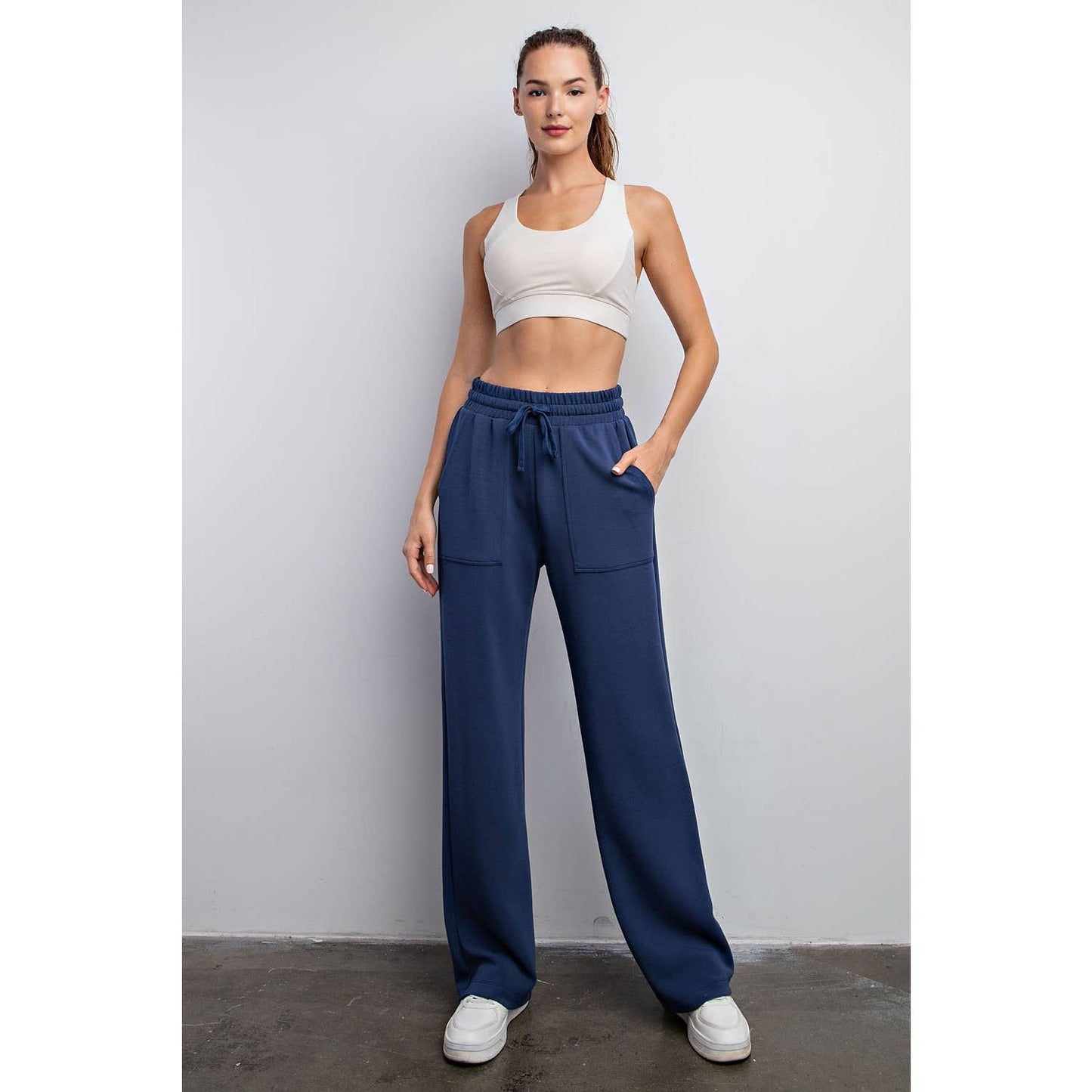 MODAL STRAIGHT LOUNGE PANTS W/ POCKETS Small-3xl