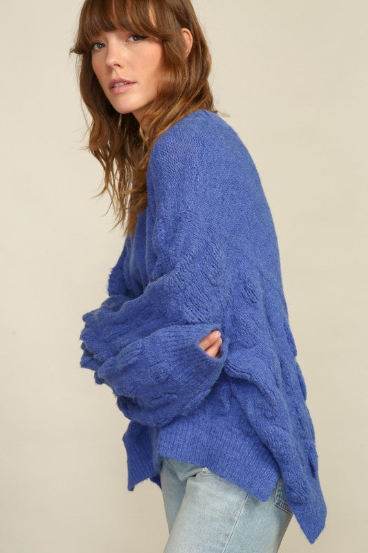 Wild Bluebells Oversized Sweater