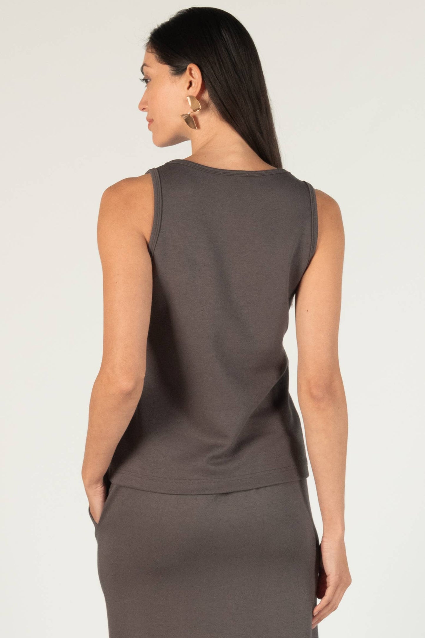 P. Cill Butter Modal Simple Tank (Spanx Air Essentials Material Dupe)