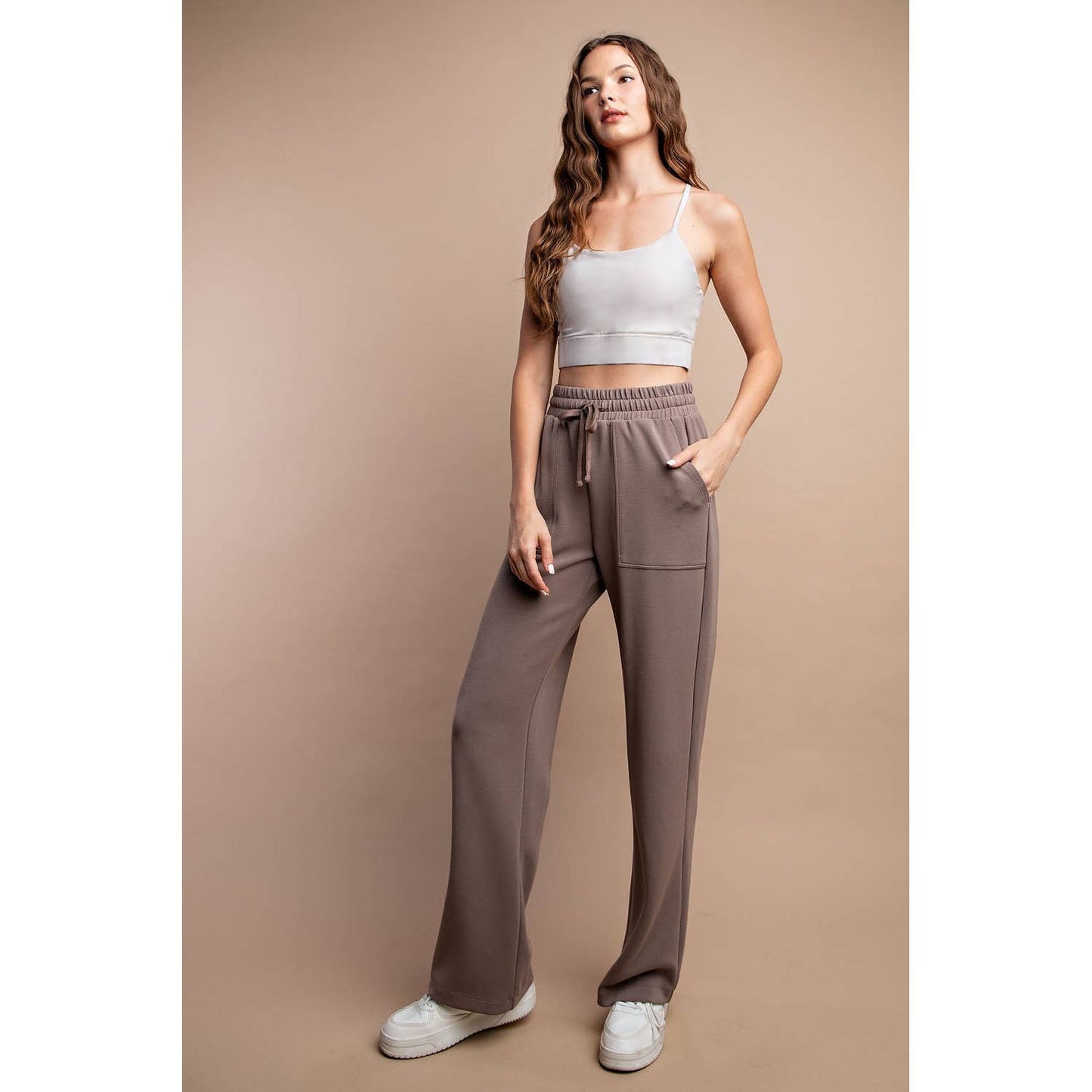 MODAL STRAIGHT LOUNGE PANTS W/ POCKETS Small-3xl