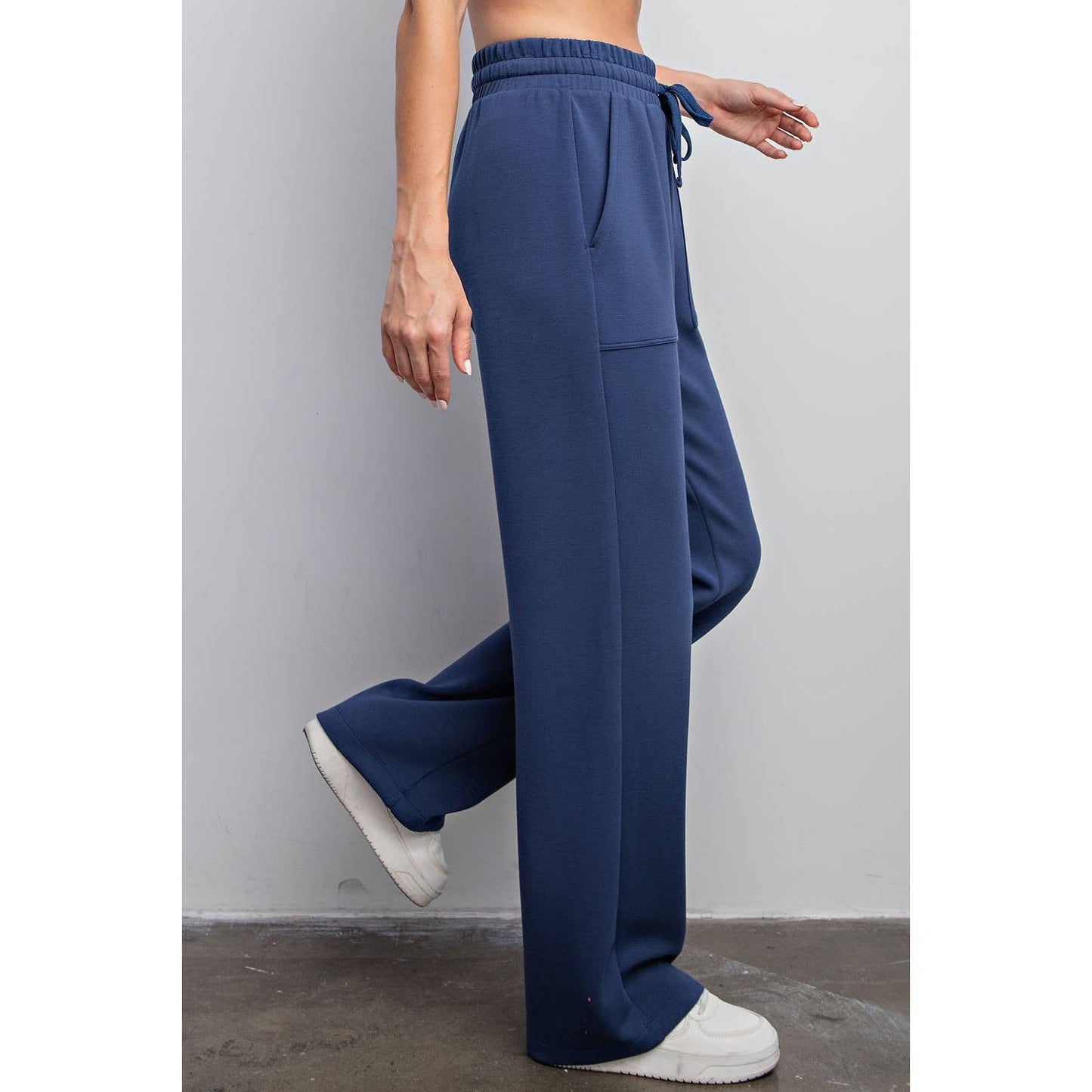 MODAL STRAIGHT LOUNGE PANTS W/ POCKETS Small-3xl