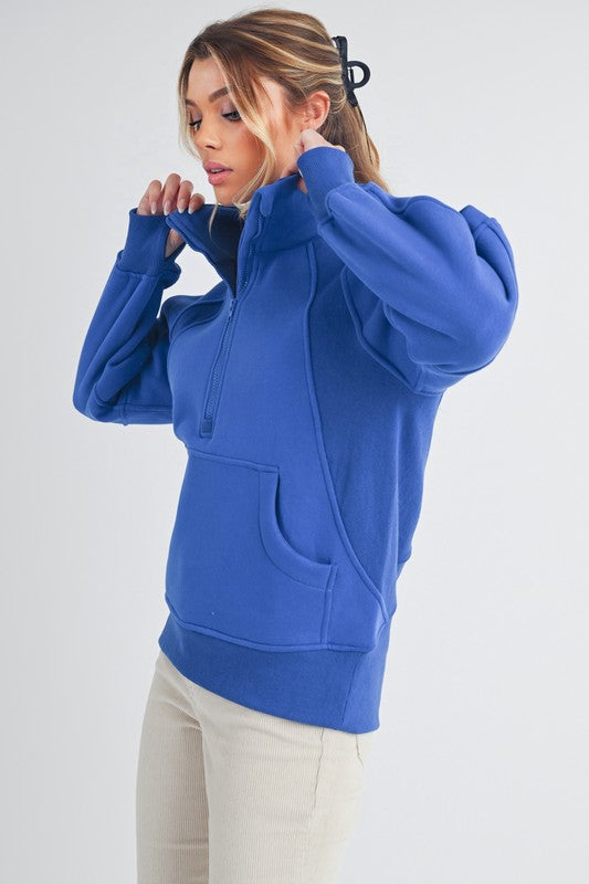 Long Dove funnel Neck Pullover (Lulu Dupe)