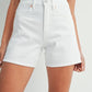 Just USA By Just Black denim A Little Longer White Denim Shorts