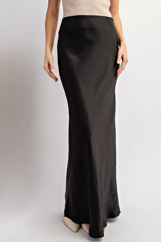 Mallory Satin Maxi Skirt