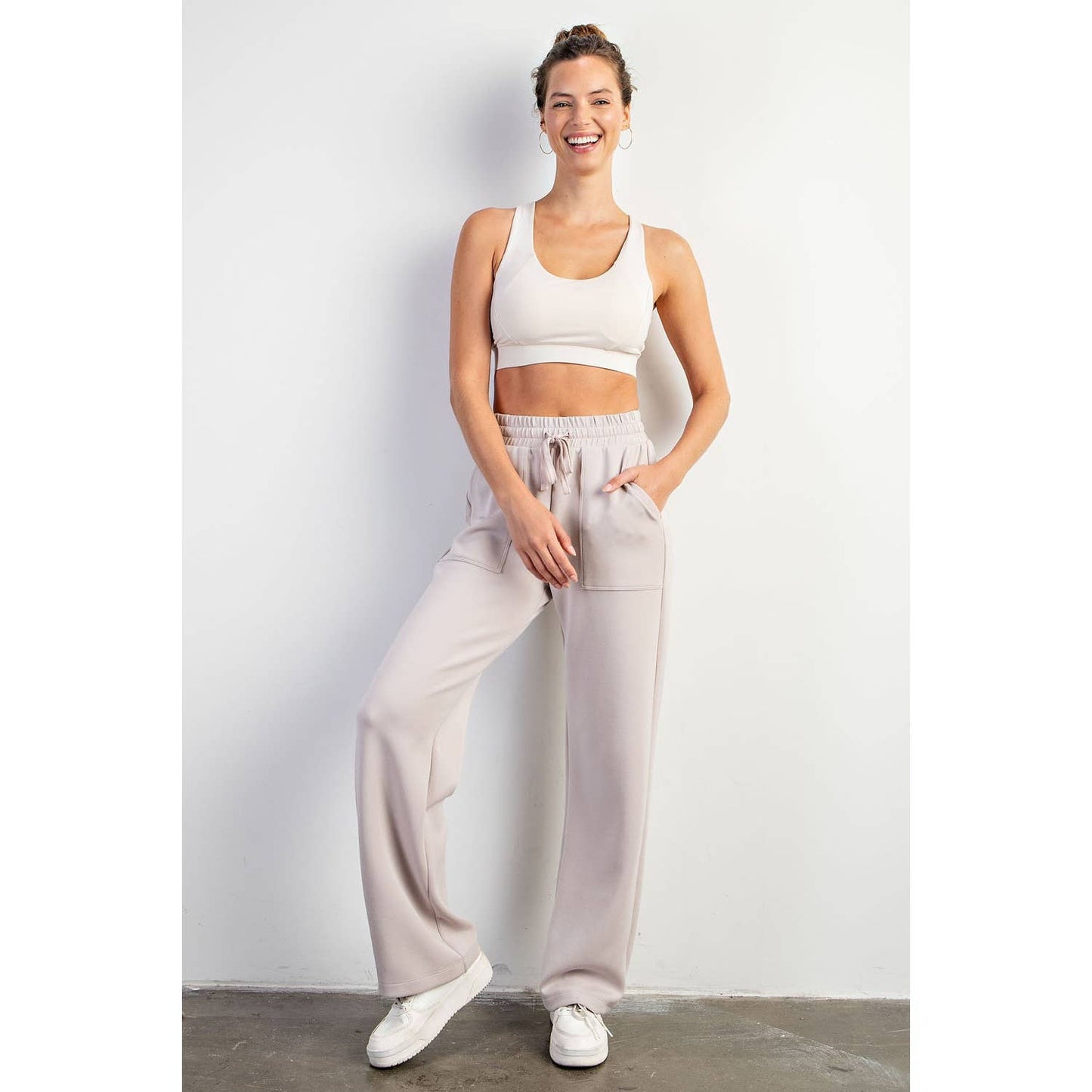 MODAL STRAIGHT LOUNGE PANTS W/ POCKETS Small-3xl