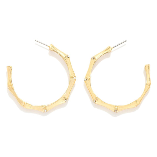 Bamboo Hoop Earrings