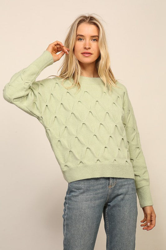 Weaved Detailed Sweater