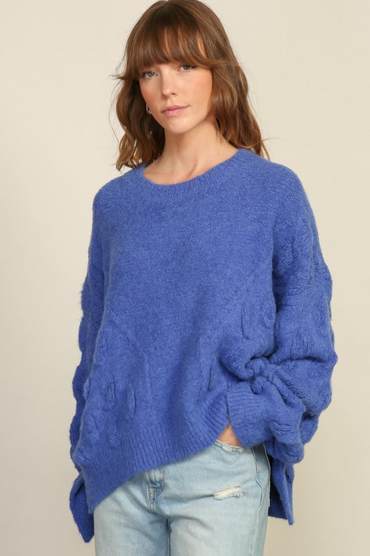 Wild Bluebells Oversized Sweater