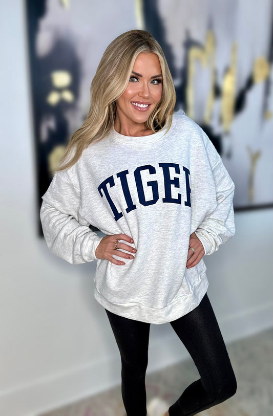 Tiger Oversized Terry Sweatshirt