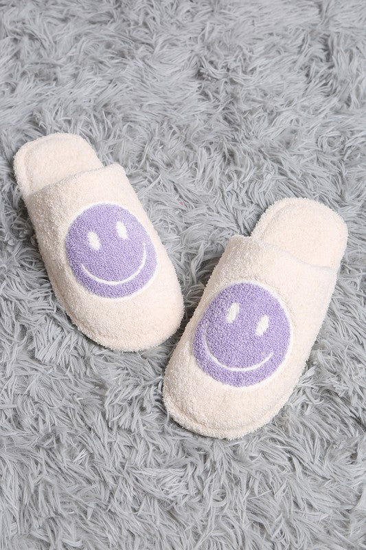 Lavender Smiles House Slippers