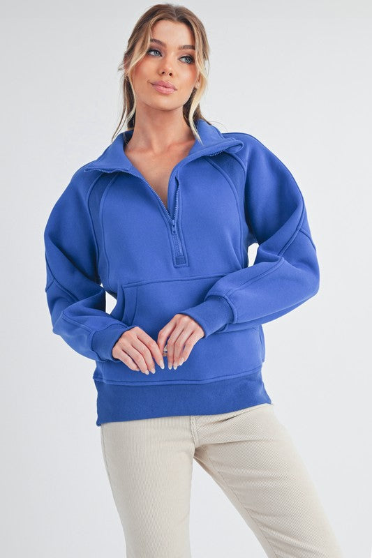 Long Dove funnel Neck Pullover (Lulu Dupe)