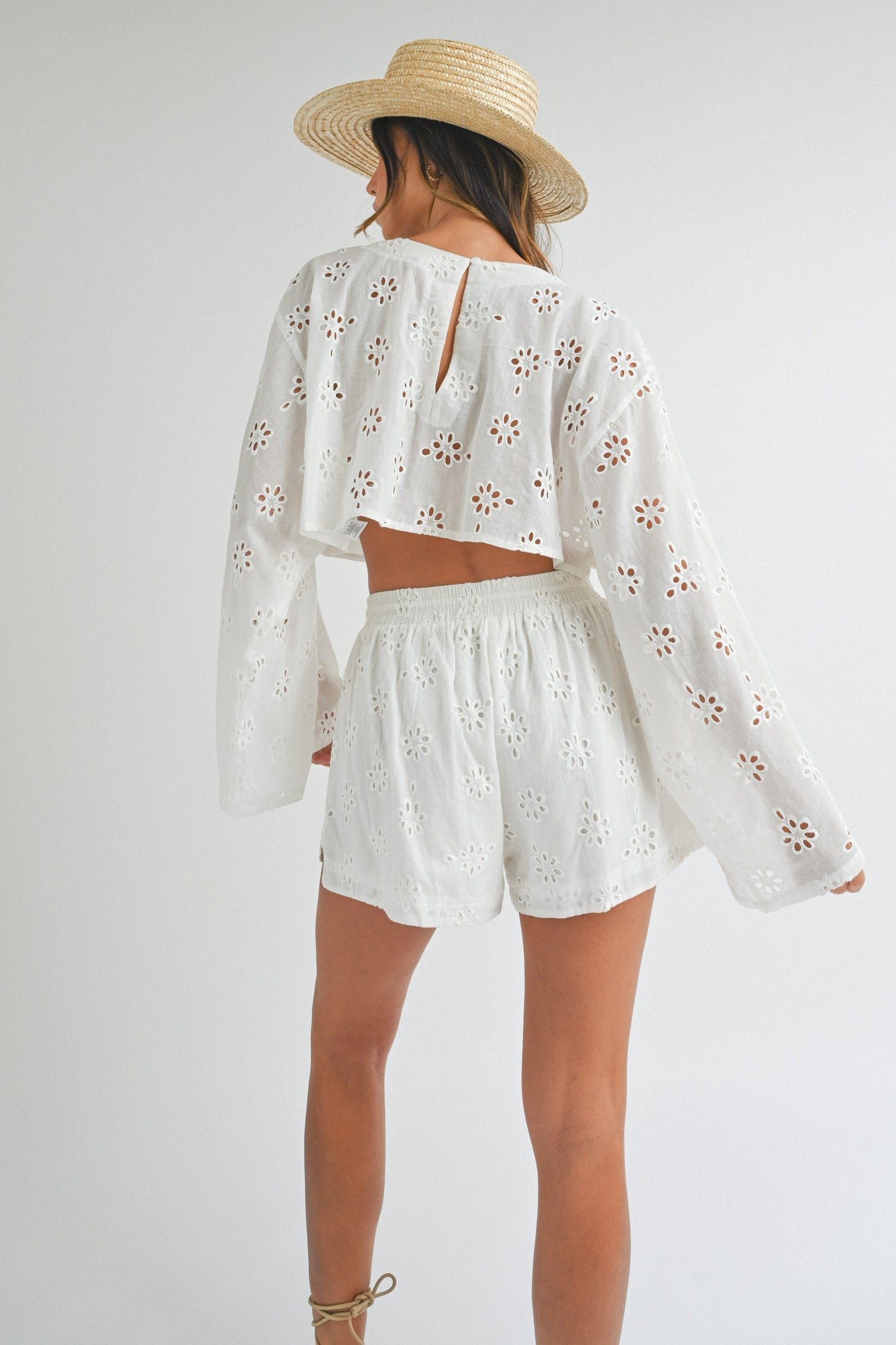 Sofia Eyelet Shorts Set