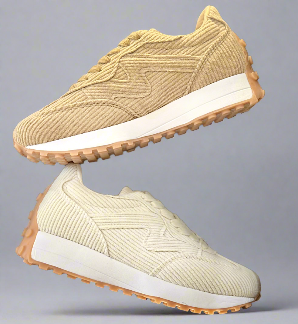 Elaini Sneaker (Tan & Cream)