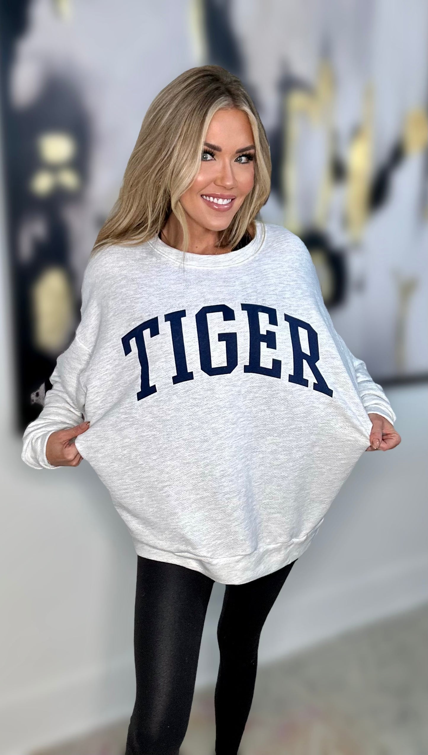 Tiger Oversized Terry Sweatshirt