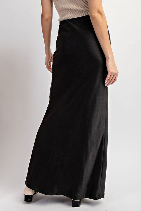 Mallory Satin Maxi Skirt