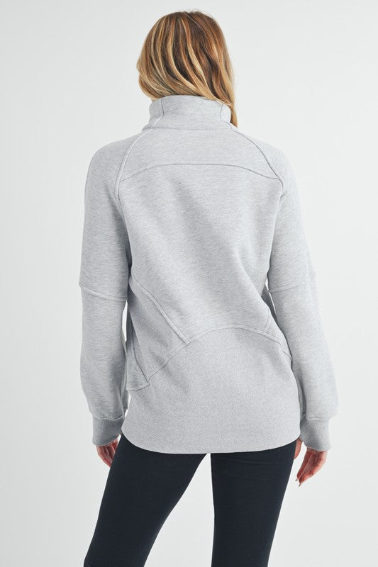 Long Dove funnel Neck Pullover (Lulu Dupe)