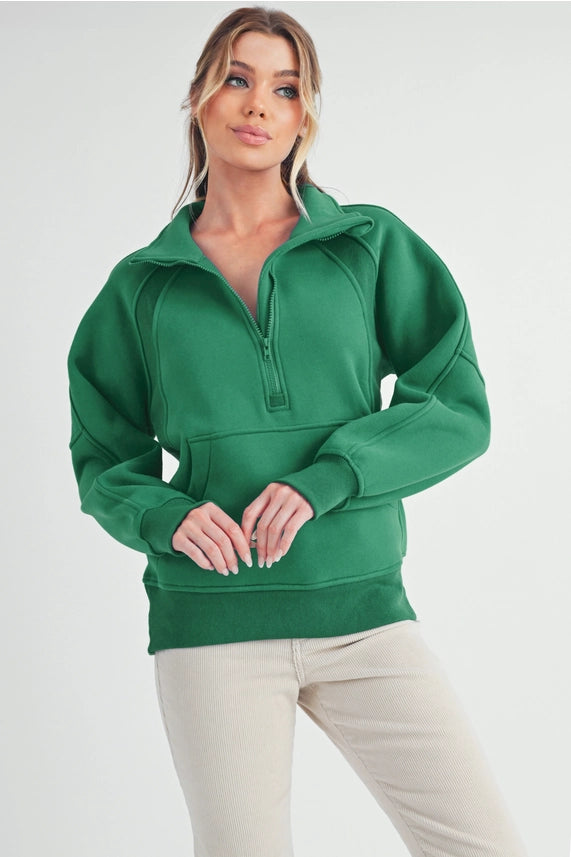 Long Dove funnel Neck Pullover (Lulu Dupe)