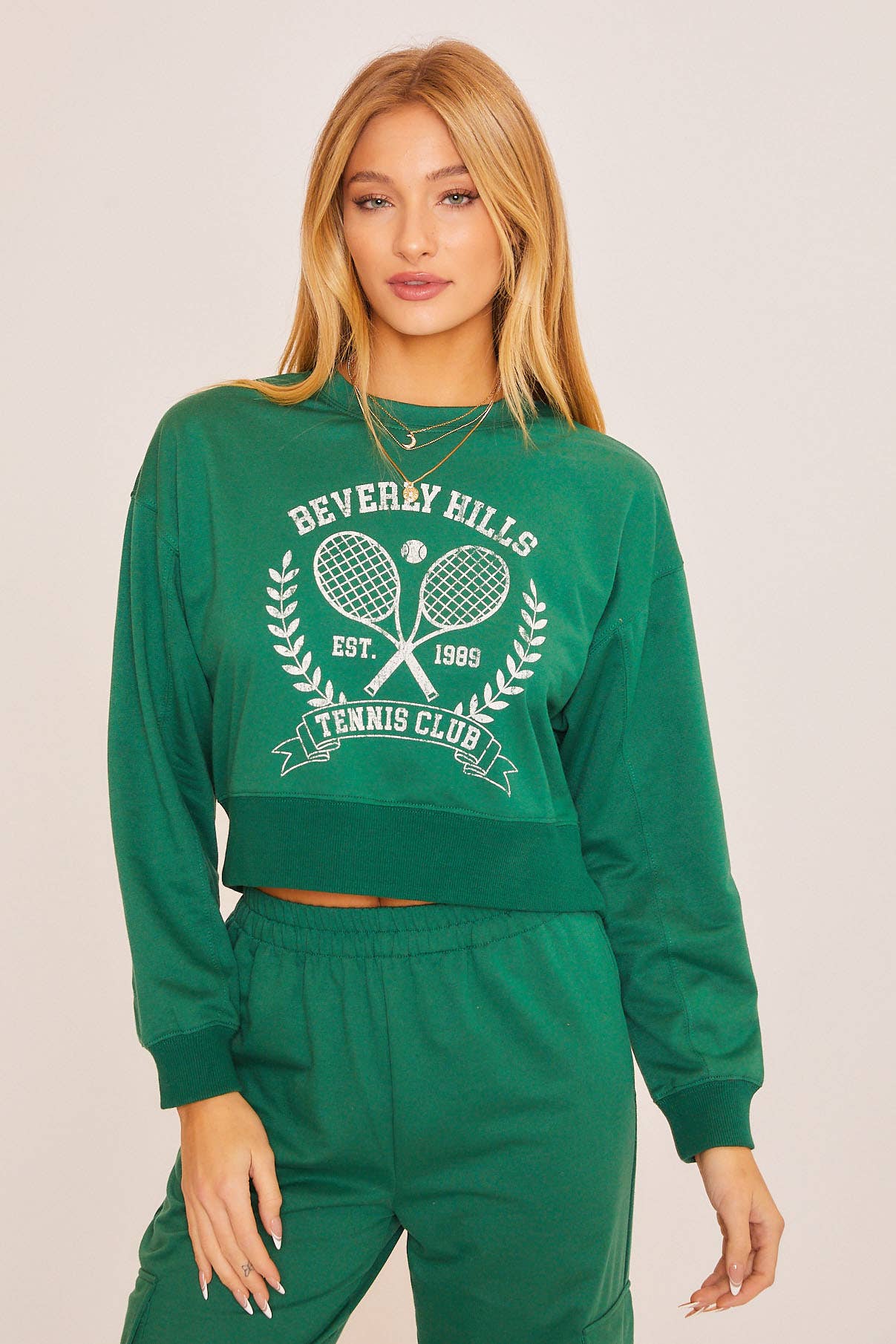 Ready To Serve Cropped Sweatshirt