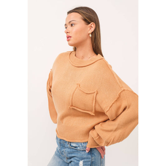 Ginger Seamed Sweater