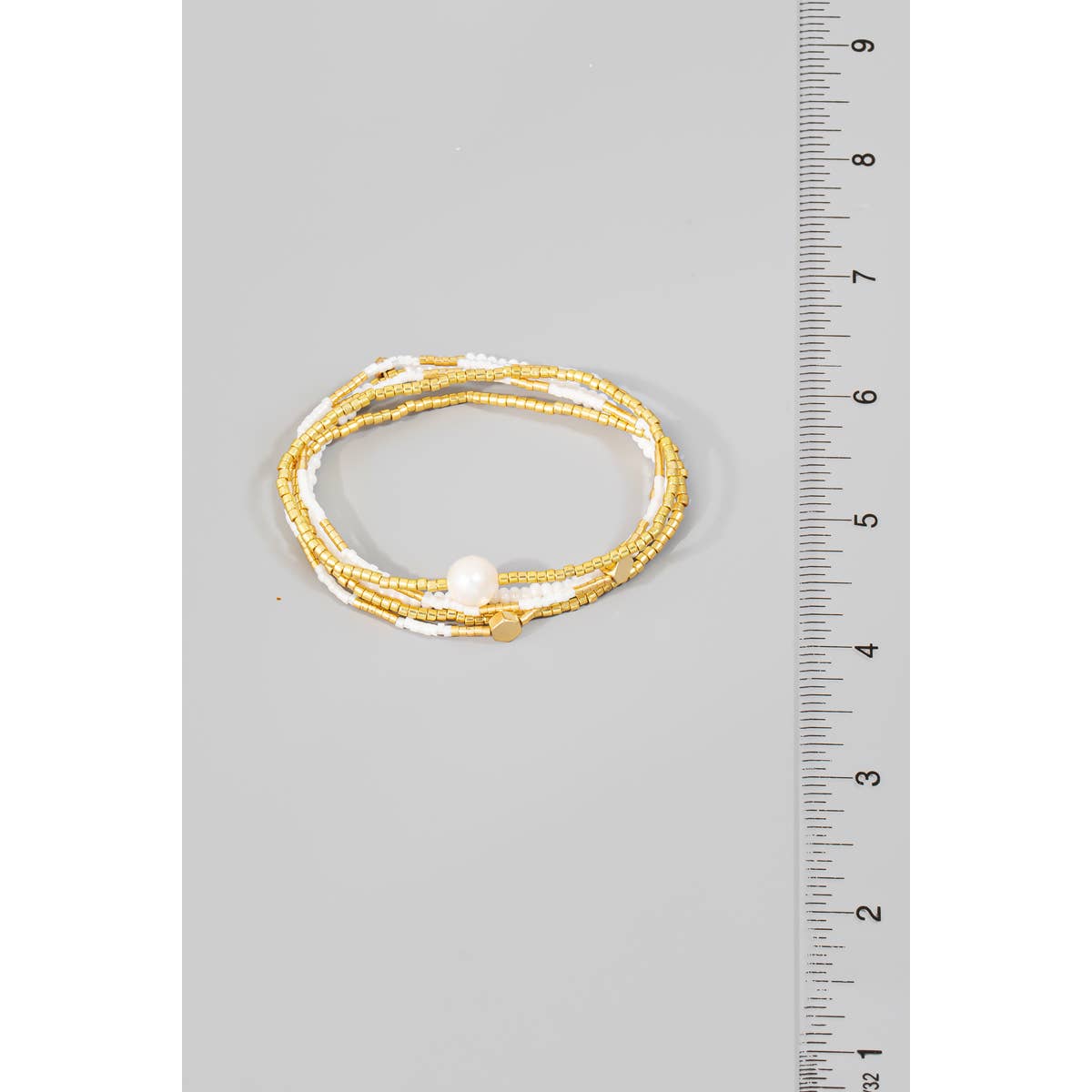 Pearl Charm Mixed Mini Beaded Bracelet Set