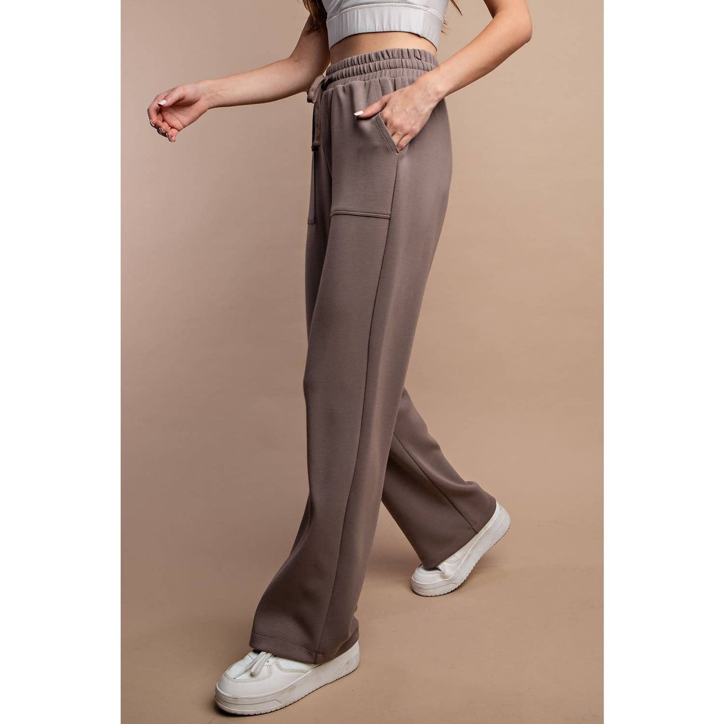 MODAL STRAIGHT LOUNGE PANTS W/ POCKETS Small-3xl