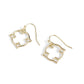 Pointed Circle Earrings - Gold