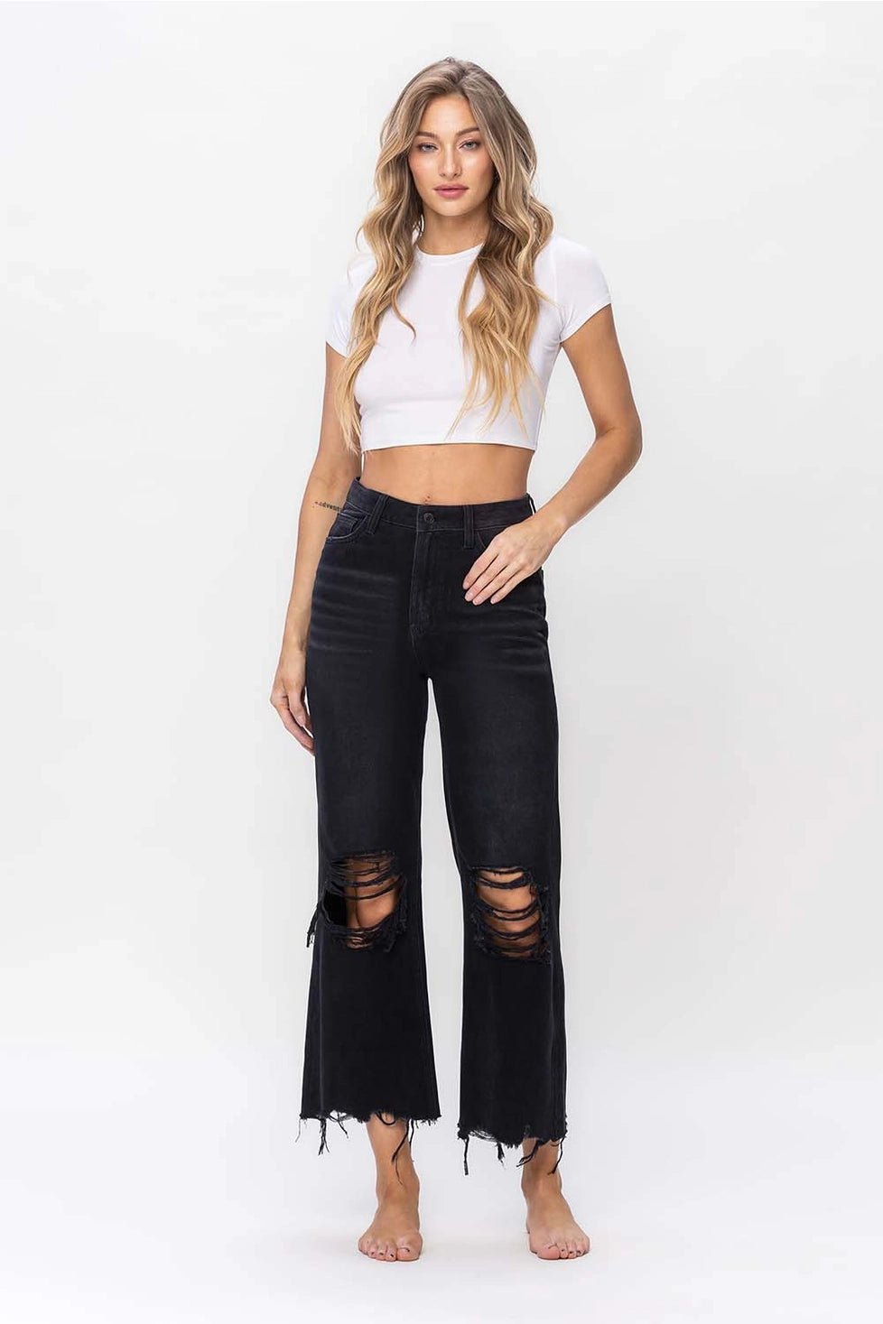 90s Cropped Jeans - Lake City Boutique