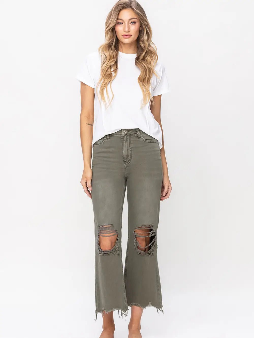 90s Cropped Jeans - Lake City Boutique