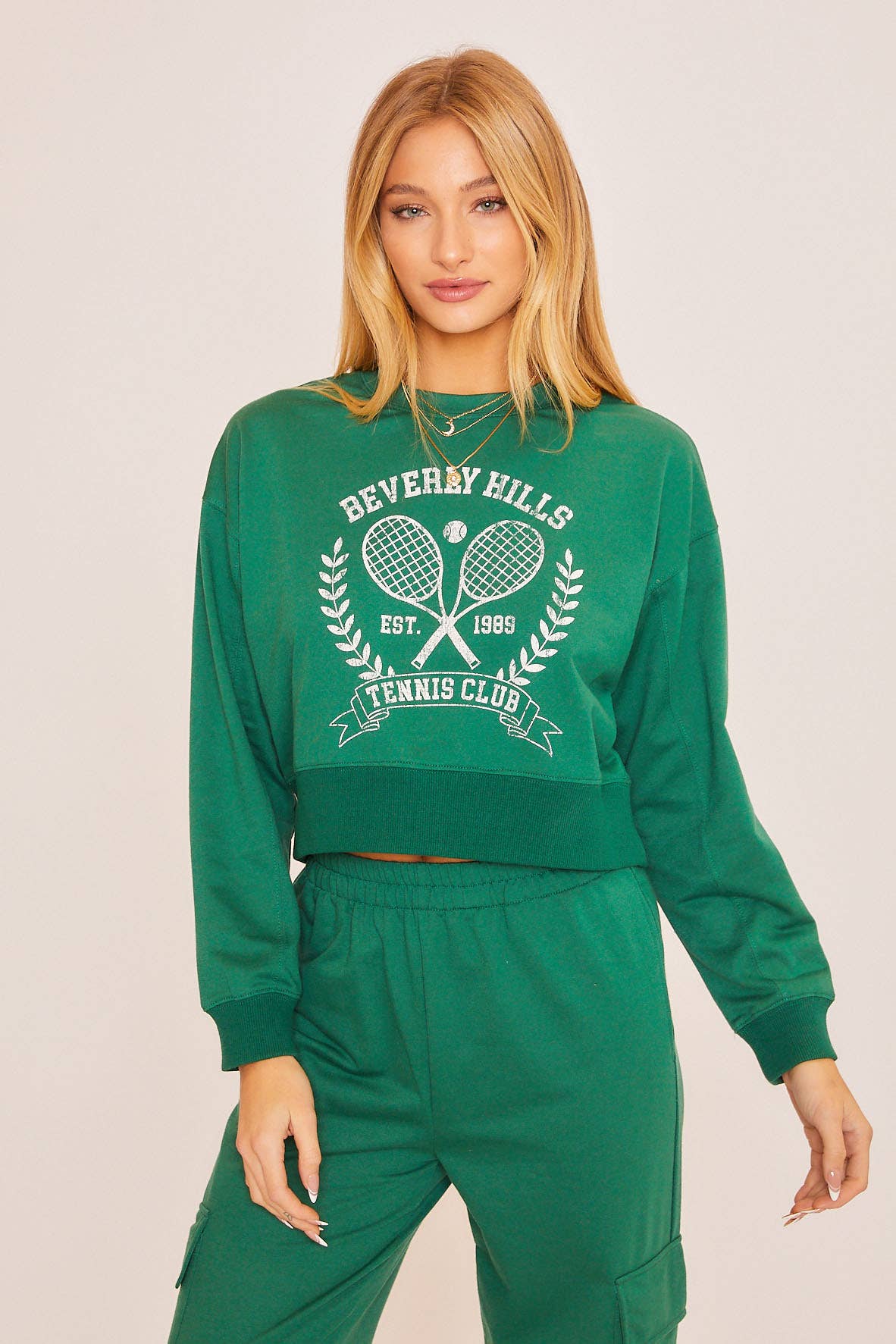 Ready To Serve Cropped Sweatshirt