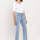HIGH RISE CROPPED DISTRESSED HEM DAD JEAN - Lake City Boutique