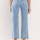 HIGH RISE CROPPED DISTRESSED HEM DAD JEAN - Lake City Boutique