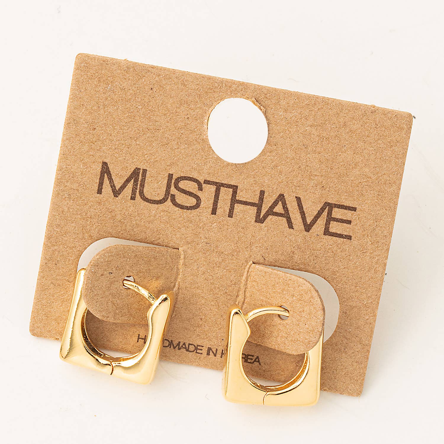 Mini Square Hoop Huggie Earrings - Lake City Boutique
