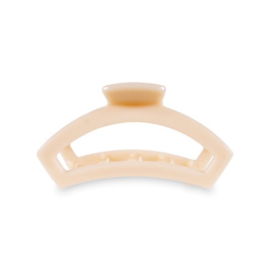 Open Almond Beige Medium Hair Clip - Lake City Boutique