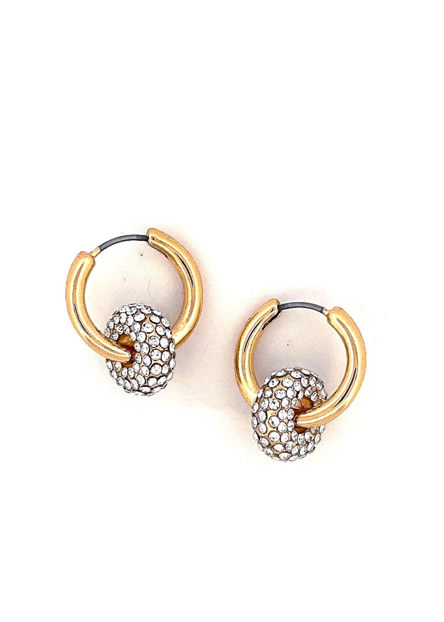 Pave Set O Hoops - Lake City Boutique