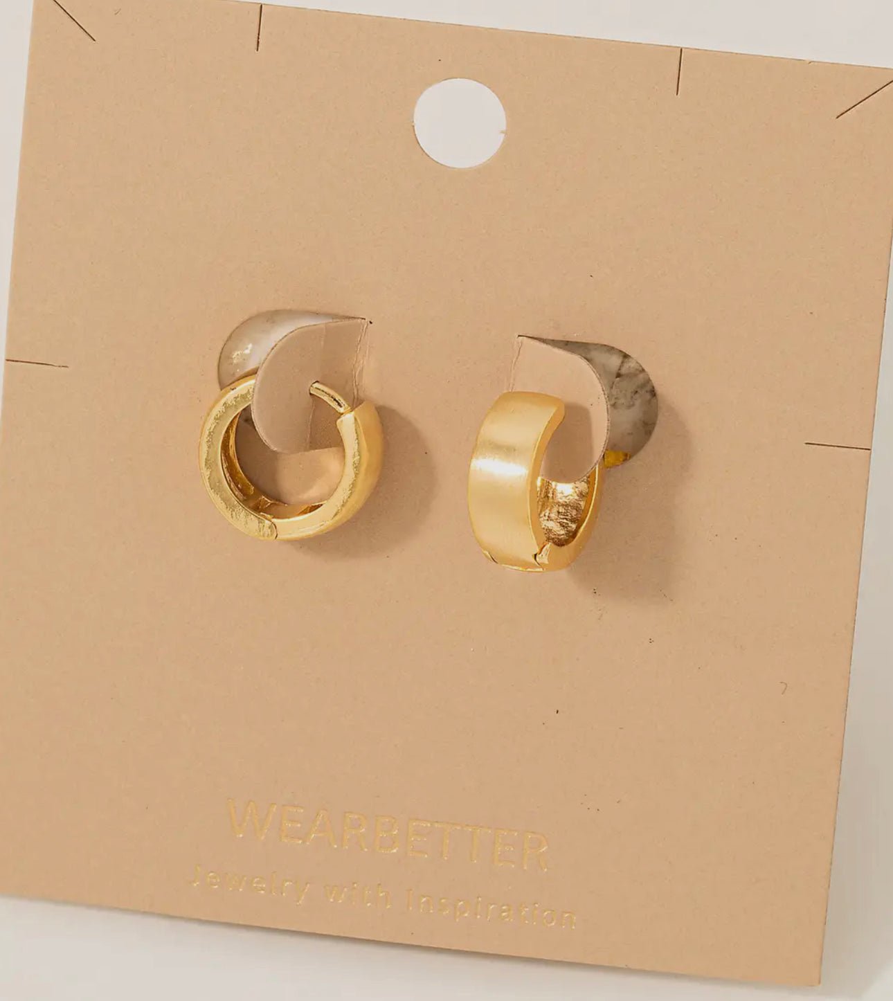 Smooth Finish Gold Huggie Earrings - Lake City Boutique